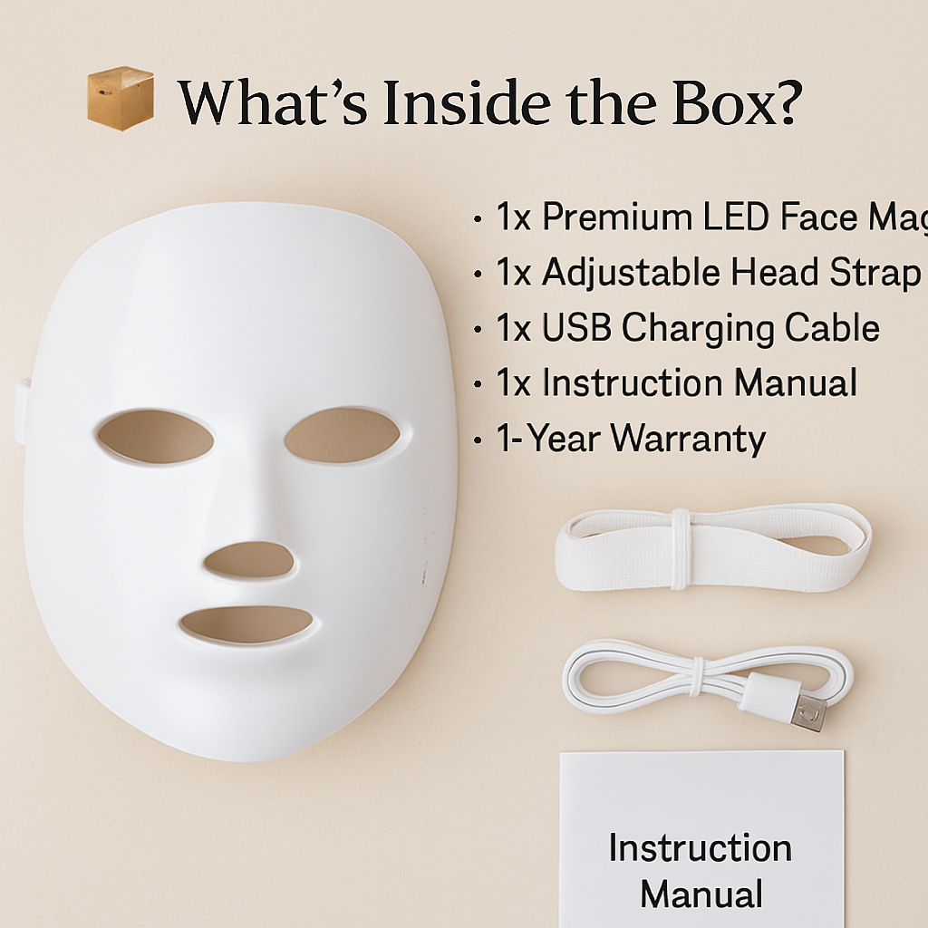 7-Colour LED Light Therapy Face Mask – Rejuvenate, Glow & Restore at Home